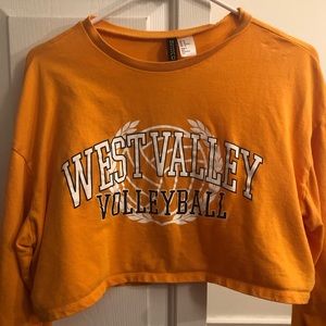 Long sleeve yellow/orange color, shirt
